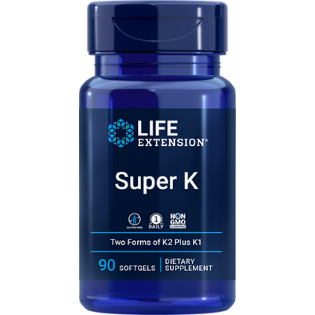 SUPER K with Advanced K2 COMPLEX, 90 Softgels
